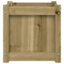 Jardinera madera maciza de pino impregnada 40x40x40 cm en Maceteros y jardineras | Comprar online en Foro24