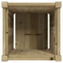 Jardinera madera maciza de pino impregnada 40x40x40 cm en Maceteros y jardineras | Comprar online en Foro24