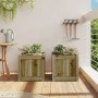 Jardineras de exterior 2 unidades madera impregnada de pino en Maceteros y jardineras | Comprar online en Foro24