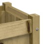 Jardineras de exterior 2 unidades madera impregnada de pino en Maceteros y jardineras | Comprar online en Foro24