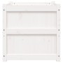 Jardinera madera maciza de pino blanco 60x60x60 cm