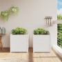 Jardineras de exterior 2 unidades madera maciza de pino blanco en Maceteros y jardineras | Comprar online en Foro24