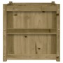 Jardinera de madera maciza de pino impregnada 60x60x60 cm en Maceteros y jardineras | Comprar online en Foro24