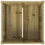 Jardinera de madera de pino impregnada 70x70x70 cm