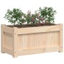 Jardinera de madera maciza de pino 60x31x31 cm