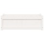 Jardinera de madera maciza de pino blanca 90x31x31 cm