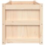 Jardinera de madera maciza de pino 90x50x50 cm