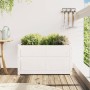 Jardinera de madera maciza de pino blanca 90x50x50 cm en Maceteros y jardineras | Comprar online en Foro24