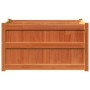 Jardinera exterior madera maciza pino marrón cera 90x50x50 cm en Maceteros y jardineras | Comprar online en Foro24