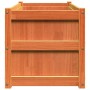 Jardinera exterior madera maciza pino marrón cera 90x50x50 cm en Maceteros y jardineras | Comprar online en Foro24