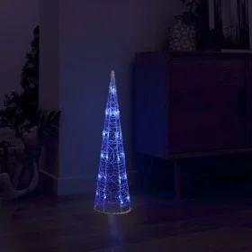 Pirámide decorativa cono acrílico luces LED azules 60 cm de vidaXL, Luces de Navidad - Ref: Foro24-329799, Precio: 28,64 €, D...