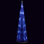 Pirámide decorativa cono acrílico luces LED azules 60 cm de vidaXL, Luces de Navidad - Ref: Foro24-329799, Precio: 29,05 €