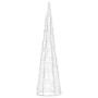 Pirámide decorativa cono acrílico luces LED azules 60 cm de vidaXL, Luces de Navidad - Ref: Foro24-329799, Precio: 29,05 €