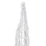 Pirámide decorativa cono acrílico luces LED azules 60 cm de vidaXL, Luces de Navidad - Ref: Foro24-329799, Precio: 29,05 €