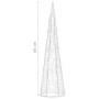 Pirámide decorativa cono acrílico luces LED azules 60 cm de vidaXL, Luces de Navidad - Ref: Foro24-329799, Precio: 29,05 €