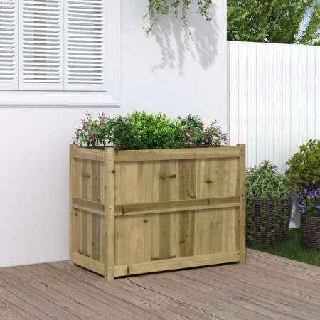 Jardinera de madera de pino impregnada 90x50x70 cm en Maceteros y jardineras | Comprar online en Foro24