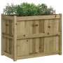Jardinera de madera de pino impregnada 90x50x70 cm en Maceteros y jardineras | Comprar online en Foro24
