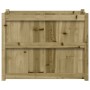 Jardinera de madera de pino impregnada 90x50x70 cm en Maceteros y jardineras | Comprar online en Foro24