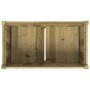 Jardinera de madera de pino impregnada 90x50x70 cm en Maceteros y jardineras | Comprar online en Foro24
