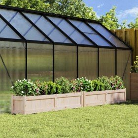 Jardineras de exterior 2 unidades madera maciza de pino Jardineras de exterior 2 unidades madera maciza de pino