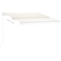 Toldo de pie automático crema 300x250 cm