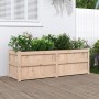 Jardinera de madera maciza de pino 150x50x50 cm