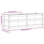 Jardinera de madera maciza de pino 150x50x50 cm
