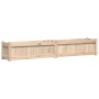 Jardinera de madera maciza de pino 180x31x31 cm en Maceteros y jardineras | Comprar online en Foro24