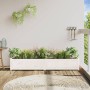 Jardinera de madera maciza de pino blanca 180x31x31 cm en Maceteros y jardineras | Comprar online en Foro24