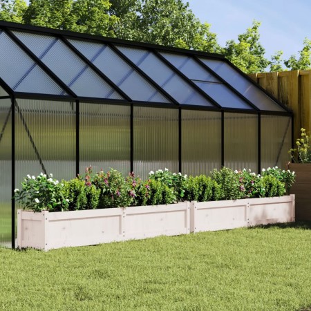 Jardineras de exterior 2 unidades madera maciza de pino blanco en Maceteros y jardineras | Comprar online en Foro24