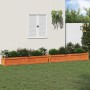 Jardineras de exterior 2 uds madera maciza de pino marrón cera en Maceteros y jardineras | Comprar online en Foro24
