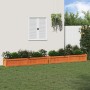 Jardineras de exterior 2 uds madera maciza de pino marrón cera en Maceteros y jardineras | Comprar online en Foro24