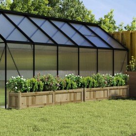 Jardineras de exterior 2 unidades madera impregnada de pino en Maceteros y jardineras | Comprar online en Foro24