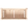 Jardinera con patas madera maciza de pino 70x31x70 cm
