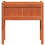 Jardinera con patas madera maciza pino marrón cera 70x31x70 cm