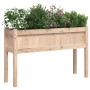Jardinera con patas madera maciza de pino 110x31x70 cm en Maceteros y jardineras | Comprar online en Foro24