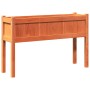 Jardinera con patas madera maciza pino marrón cera 110x31x70 cm en Maceteros y jardineras | Comprar online en Foro24