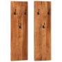 Wandgarderoben 2 Stk. massives Akazienholz 36x3x110 cm von vidaXL, Hut- und Garderobenständer - Ref: Foro24-337068, Preis: 10...
