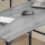 Escritorio madera de ingeniería gris Sonoma 139x139x75 cm en Escritorios | Comprar online en Foro24