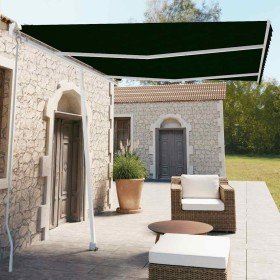 Toldo de pie manual retráctil gris antracita 350x250 cm Toldo de pie manual retráctil gris antracita 350x250 cm