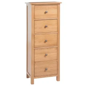 Kommode aus massivem Eichenholz, 45 x 32 x 110 cm von vidaXL, Schubladen - Ref: Foro24-329924, Preis: 332,00 €, Rabatt: %