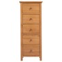 Cajonera sinfonier de madera de roble maciza 45x32x110 cm | Foro24.es | Tu tienda online para hogar, jardín y más Foro24.es
