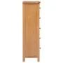 Kommode aus massivem Eichenholz, 45 x 32 x 110 cm von vidaXL, Schubladen - Ref: Foro24-329924, Preis: 334,57 €, Rabatt: %
