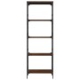 Librería 5 estantes madera ingeniería roble marrón 59x35x171cm