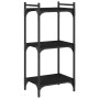 Librería de 3 estantes madera de ingeniería negro 40x30x86 cm en Librerías y estanterías | Comprar online en Foro24
