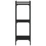 Librería de 3 estantes madera de ingeniería negro 40x30x86 cm en Librerías y estanterías | Comprar online en Foro24