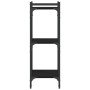Librería de 3 estantes madera de ingeniería negro 40x30x86 cm en Librerías y estanterías | Comprar online en Foro24
