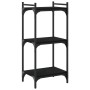 Librería de 3 estantes madera de ingeniería negro 40x30x86 cm en Librerías y estanterías | Comprar online en Foro24