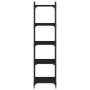Librería de 5 estantes madera de ingeniería negro 40x30x154 cm