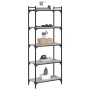 Librería 5 estantes madera ingeniería gris Sonoma 60x30x154 cm en Librerías y estanterías | Comprar online en Foro24